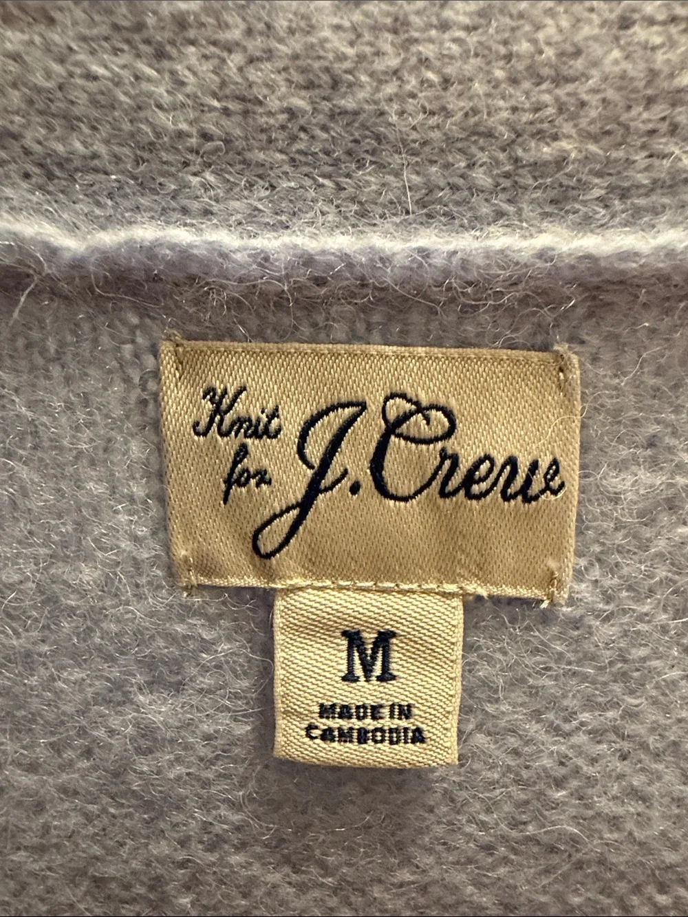 J. Crew Alpaca Blend Light Blue Button Cardigan